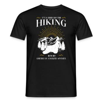 Cocker Spaniel américain - T-shirt homme - noir - Devant - AI Model Male 178 light (178cm)
