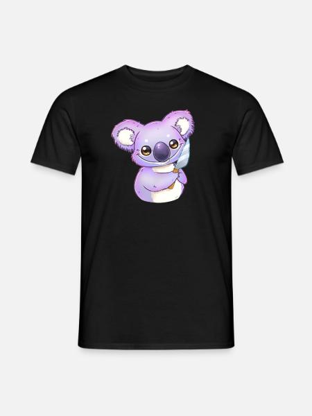 Koala mit Messer - Männer T-Shirt - Schwarz