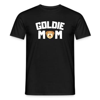 Goldie Mama Dogs Mother's Day Golden Retriever - Men's T-Shirt - black - Front - AI Model Male 178 light (178cm)