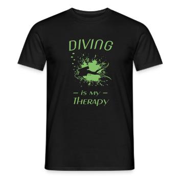 Tauchen, Spruch für Taucher, Scuba Diving, Diver - Männer T-Shirt - Schwarz - Vorne - AI Model Male 178 light (178cm)