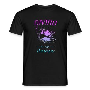 Spruch für Taucher, Diving - Männer T-Shirt - Schwarz - Vorne - AI Model Male 178 light (178cm)
