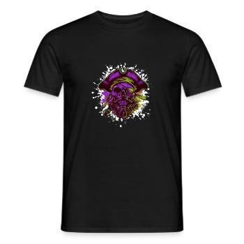 Capitaine Crâne de pirate - T-shirt homme - noir - Devant - AI Model Male 178 light (178cm)