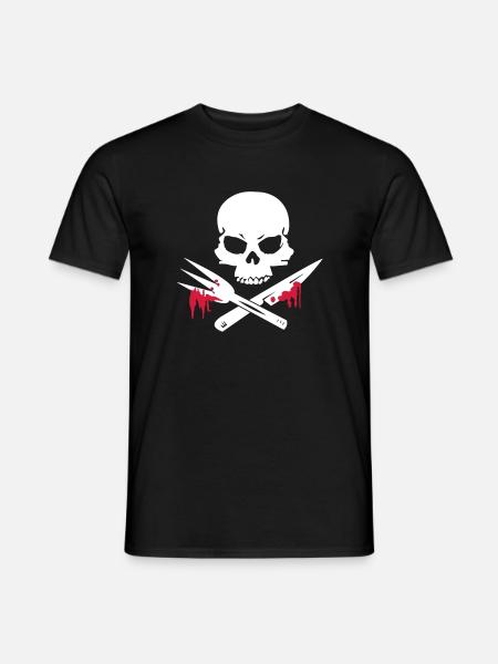 Cooking Skull - Men's T-Shirt - black