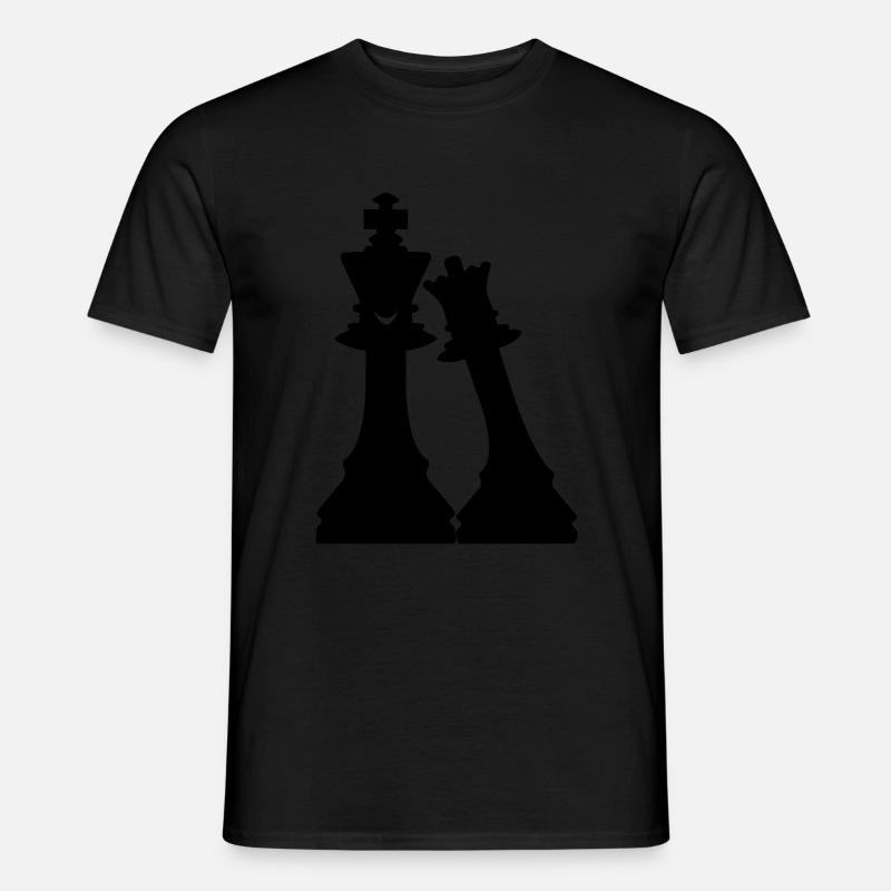 Love Schach - Männer T-Shirt - Schwarz