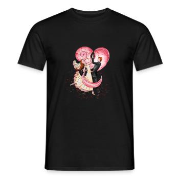 Couple de mariage de danse - T-shirt homme - noir - Devant - AI Model Male 178 light (178cm)