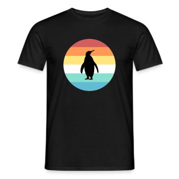 Pinguin - Männer T-Shirt - Schwarz - Vorne - AI Model Male 178 light (178cm)
