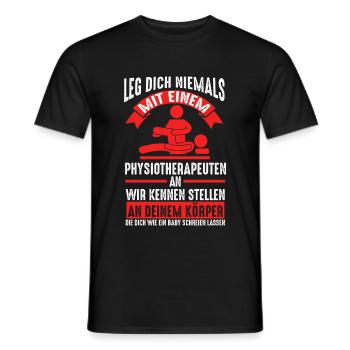 Physiotherapeutin Praxis Physio Geschenk - Männer T-Shirt - Schwarz - Vorne - AI Model Male 178 light (178cm)