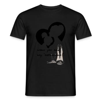 mother daughter - T-shirt homme - noir - Devant - AI Model Male 178 light (178cm)