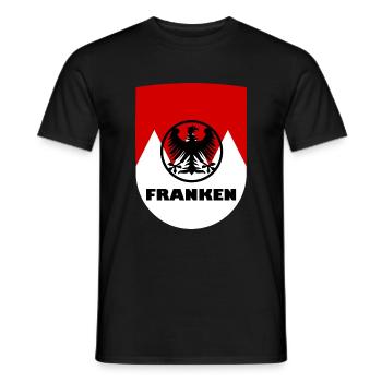 The Franconian homeland - Men's T-Shirt - black - Front - AI Model Male 178 light (178cm)