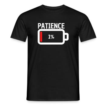 No Patience - Männer T-Shirt - Schwarz - Vorne - AI Model Male 178 light (178cm)