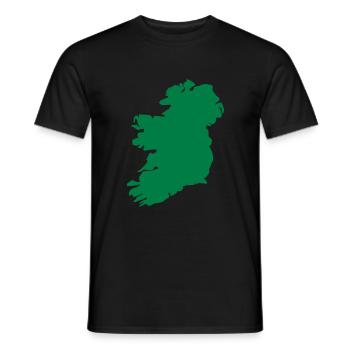 Irland - Männer T-Shirt - Schwarz - Vorne - AI Model Male 178 light (178cm)