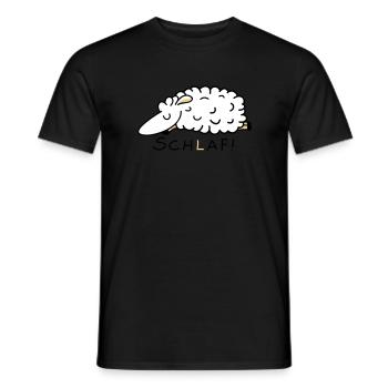 Dors comme les moutons - T-shirt homme - noir - Devant - AI Model Male 178 light (178cm)