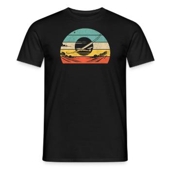 Glider elegance - Men's T-Shirt - black - Front - AI Model Male 178 light (178cm)