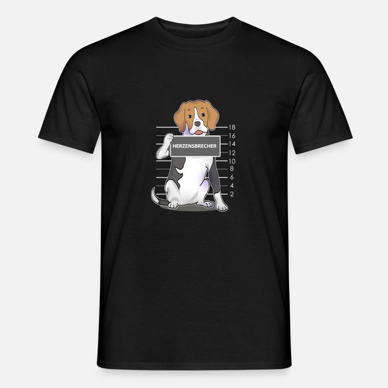 Beagle - Männer T-Shirt - Schwarz