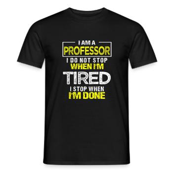 Professeur Professeur Université Prof-cadeau - T-shirt homme - noir - Devant - AI Model Male 178 light (178cm)