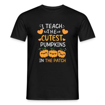 J’enseigne la citation la plus douce et drôle citrouille kol - T-shirt homme - noir - Devant - AI Model Male 178 light (178cm)