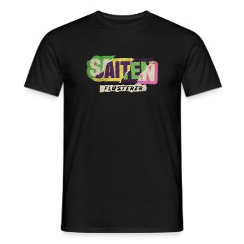 Saiten Flüsterer - Männer T-Shirt - Schwarz - Vorne - AI Model Male 178 light (178cm)