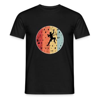 Bouldering sport cadeau d'escalade gym d'escalade - T-shirt homme - noir - Devant - AI Model Male 178 light (178cm)