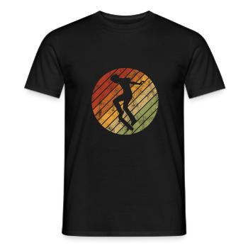 Skateboarder Skateboard Skater Skate Skateing - T-shirt homme - noir - Devant - AI Model Male 178 light (178cm)
