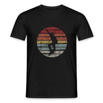 Skateboard Skateboarder Skater Skate Skateing - Men's T-Shirt - black - Front - AI Model Male 178 light (178cm)