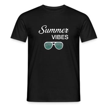 Summer Vibes - Männer T-Shirt - Schwarz - Vorne - AI Model Male 178 light (178cm)