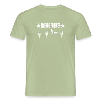Hund - Männer T-Shirt - Sage - Vorne - AI Model Male 178 light (178cm)