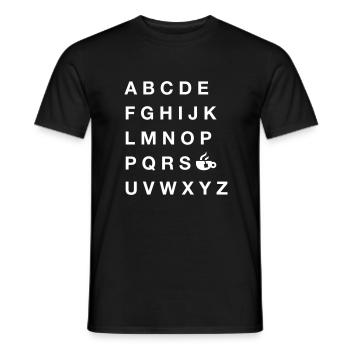 ABC de thé - T-shirt homme - noir - Devant - AI Model Male 178 light (178cm)