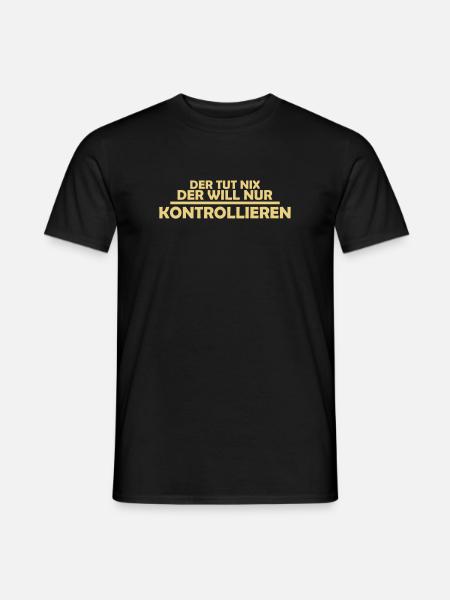 kontrollieren - Männer T-Shirt - Schwarz