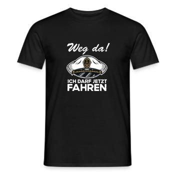 Segeln Kapitän Bootfahrer Bestandener Segelschein - Männer T-Shirt - Schwarz - Vorne - AI Model Male 178 light (178cm)