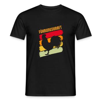 Führungskraft Hühner Hahn - Männer T-Shirt - Schwarz - Vorne - AI Model Male 178 light (178cm)
