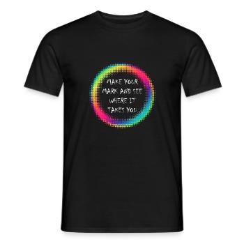 Faites votre marque et voyez où cela vous mèneChilds - T-shirt homme - noir - Devant - AI Model Male 178 light (178cm)