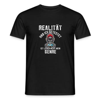 Gamer Controller Realität Genre VR Halloween - Männer T-Shirt - Schwarz - Vorne - AI Model Male 178 light (178cm)