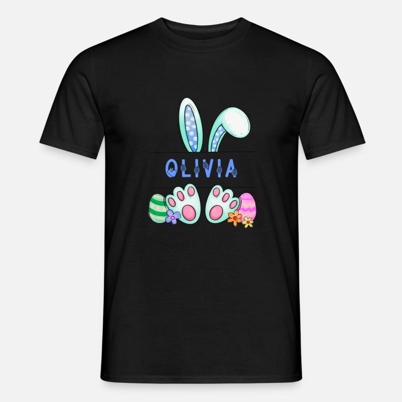 Easter Bunny, rabbit, cute - Men's T-shirt - black