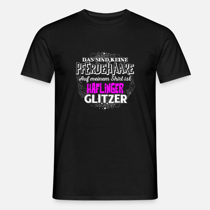 HAFLINGER - Glitzer - Männer T-Shirt - Schwarz