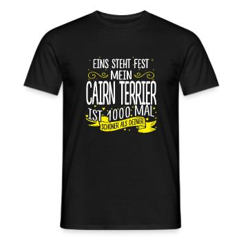 CAIRN-TERRIER - 1000 - Männer T-Shirt - Schwarz - Vorne - AI Model Male 178 light (178cm)