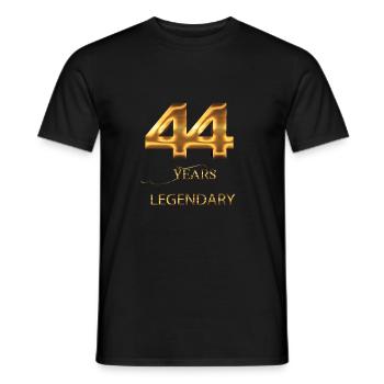 44. Geburtstag - Männer T-Shirt - Schwarz - Vorne - AI Model Male 178 light (178cm)