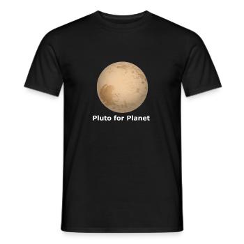 Pluton pour la planète - T-shirt homme - noir - Devant - AI Model Male 178 light (178cm)