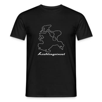 Lieblingsinsel Rügen w - Männer T-Shirt - Schwarz - Vorne - AI Model Male 178 light (178cm)