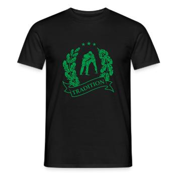 Lutteurs échangistes - T-shirt homme - noir - Devant - AI Model Male 178 light (178cm)