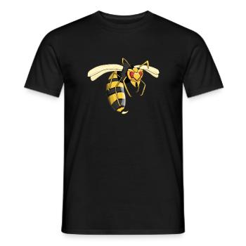 Guêpe - T-shirt homme - noir - Devant - AI Model Male 178 light (178cm)