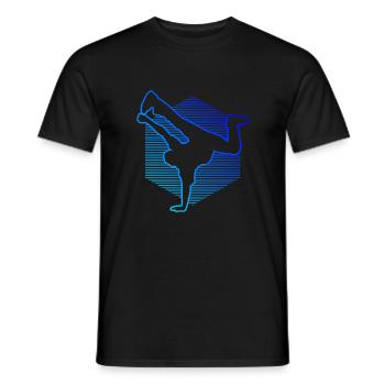 Hip Hop Breakdance Hiphop Kids Bboy BGirl Breakd - Men's T-Shirt - black - Front - AI Model Male 178 light (178cm)