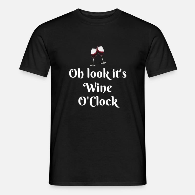 C’est Wine O Clock - T-shirt homme - noir