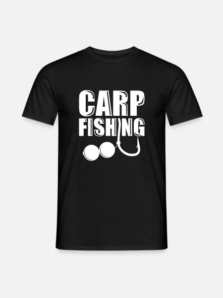 Carp Fishing Haken Boilie - Männer T-Shirt - Schwarz