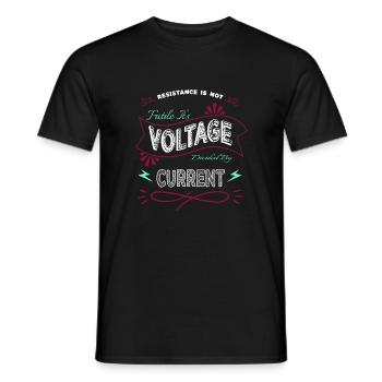 cameraman humor job computer funny sayings - Men's T-Shirt - black - Front - AI Model Male 178 light (178cm)