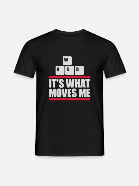 its what moves me - Men's T-Shirt - black