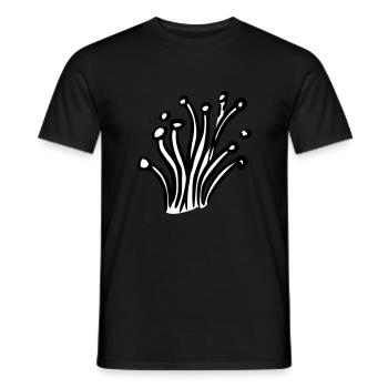 nature mushrooms 04 - T-shirt homme - noir - Devant - AI Model Male 178 light (178cm)