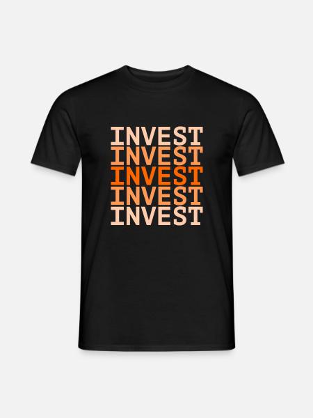 INVEST Color Gradient Design - Men's T-Shirt - black