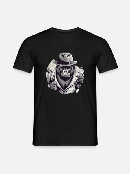 Der Gorilla - Männer T-Shirt - Schwarz