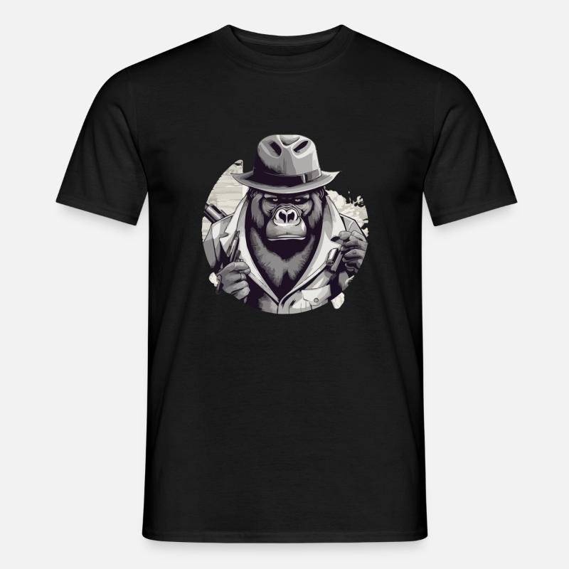 Le gorille - T-shirt homme - noir