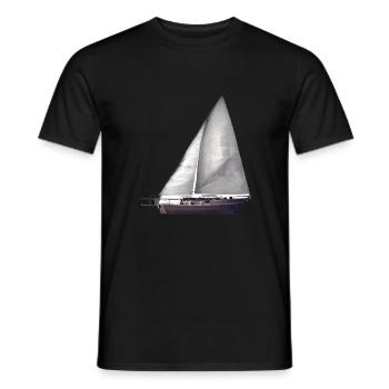 Sailing, Sailing, Sailboat, Sailor, Sailing Ship - Men's T-Shirt - black - Front - AI Model Male 178 light (178cm)